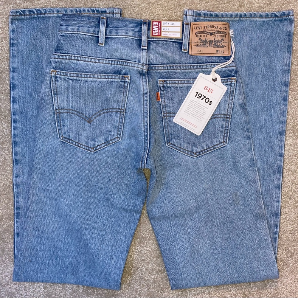 Vintage 1970s 645 Levi’s High-rise Flare Lightwash